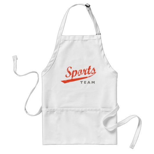 Generisch Sportteam Standaard Schort (Voorkant)