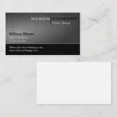 Generisch zwart/grijs Visitekaartje (Voorkant / Achterkant)