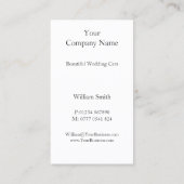 Generische bruiloft / Limo - Visitekaartje (Achterkant)