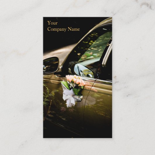 Generische bruiloft / Limo - Visitekaartje (Voorkant)