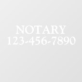 Generische Notarische Paralegale Zaken aanpassen Raamsticker (Vel)