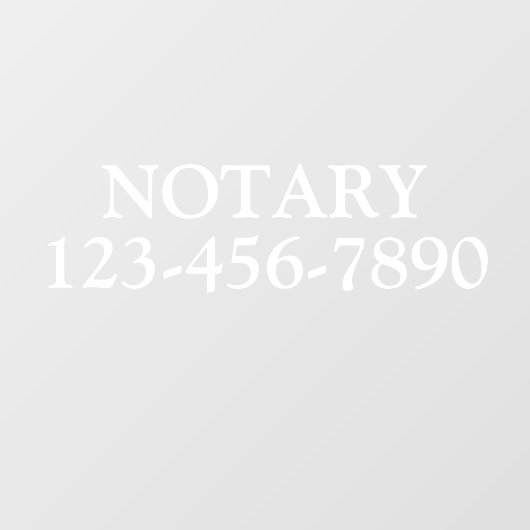 Generische Notarische Paralegale Zaken aanpassen Raamsticker (Vel)