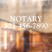 Generische Notarische Paralegale Zaken aanpassen Raamsticker (Vel 2)