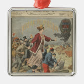 Generositeit van de stad Parijs en Frankrijk Metalen Ornament (Voorkant)