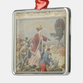 Generositeit van de stad Parijs en Frankrijk Metalen Ornament (Links)