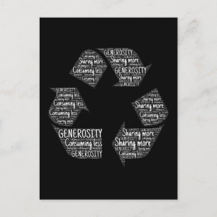 generosity-401403 VEROORZAAKT RECYLE FEELINGS ACTI Briefkaart