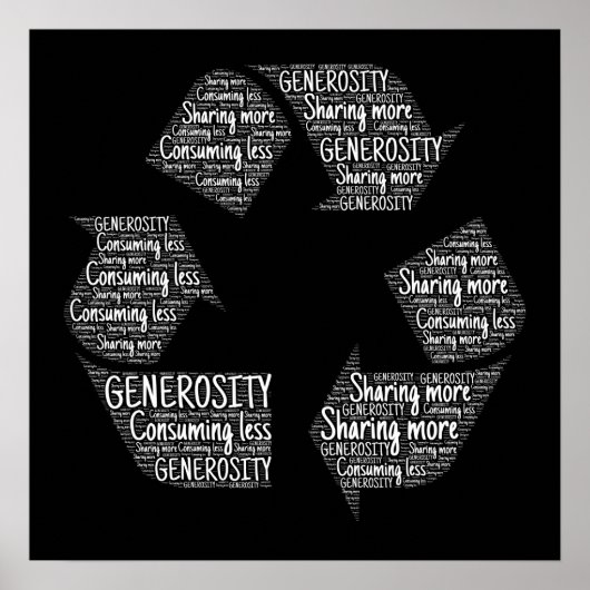 generosity-401403 VEROORZAAKT RECYLE FEELINGS ACTI Poster (Voorkant)