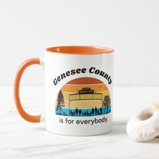 Genesee County is voor iedereen Mok (Met donut)