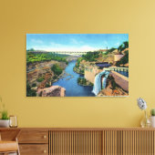 Genesee River Gorge, Park Avenue Bridge Canvas Afdruk (Insitu (Woonkamer))