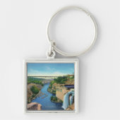 Genesee River Gorge, Park Avenue Bridge Sleutelhanger (Voorkant)