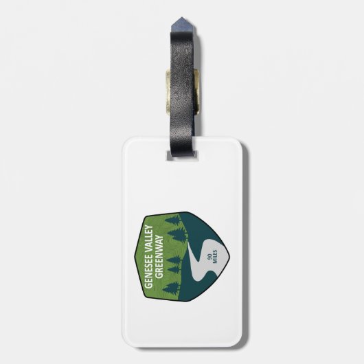 Genesee Valley Greenway New York Bagagelabel (Achterkant verticaal)