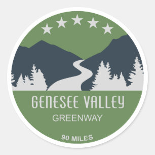 Genesee Valley Greenway New York Ronde Sticker
