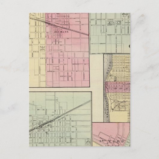 Geneseo, Kewanee, Cambridge, Fulton en Morrison Briefkaart (Voorkant)