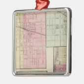 Geneseo, Kewanee, Cambridge, Fulton en Morrison Metalen Ornament (Links)