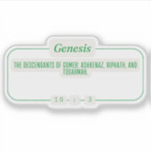 Genesis 10:3 sticker (Voorkant)
