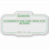 Genesis 10:4 sticker (Voorkant)