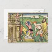 Genesis 11 1-9 Building The Tower of Babel, from t Briefkaart (Voorkant / Achterkant)