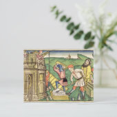 Genesis 11 1-9 Building The Tower of Babel, from t Briefkaart (Staand voorkant)