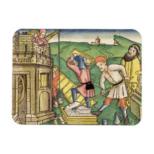 Genesis 11 1-9 Building The Tower of Babel, from t Magneet