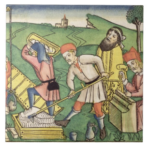 Genesis 11 1-9 Building The Tower of Babel, from t Tegeltje