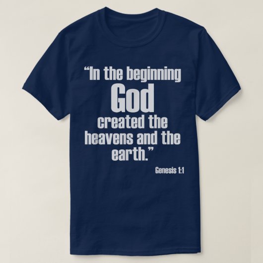 Genesis 11 Bijbel Verse Religieus Christelijk T-shirt (Design voorkant)