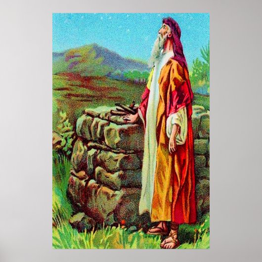 Genesis 15 Abram gelooft God poster (Voorkant)