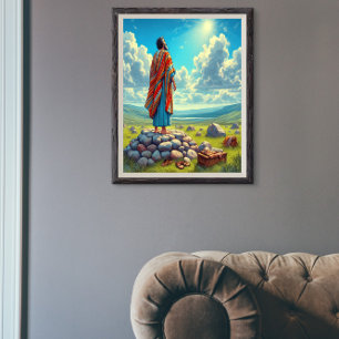 Genesis 15: De heilige blik van Abram Poster