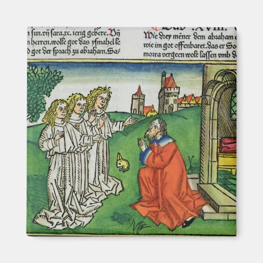 Genesis 18 2 Abraham en de Drie Angels, uit de Magneet (Voorkant)