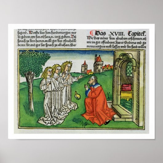 Genesis 18 2 Abraham en de Drie Angels, uit de Poster (Voorkant)