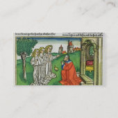 Genesis 18 2 Abraham en de Drie Angels, uit de Visitekaartje (Achterkant)