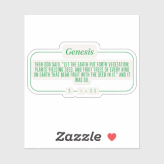Genesis 1:11 sticker
