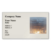 Genesis 1:14-19 ... Laat er licht zijn Visitekaartje Magneet (Voorkant)