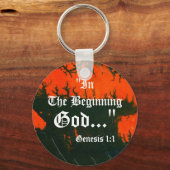 Genesis 1:1 Abstracte Sleutelhanger (Voorkant)