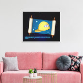 Genesis 1:1 - Bouw Canvas Afdruk (Insitu (Woonkamer))