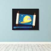 Genesis 1:1 - Bouw Canvas Afdruk (Insitu (Houten vloer))