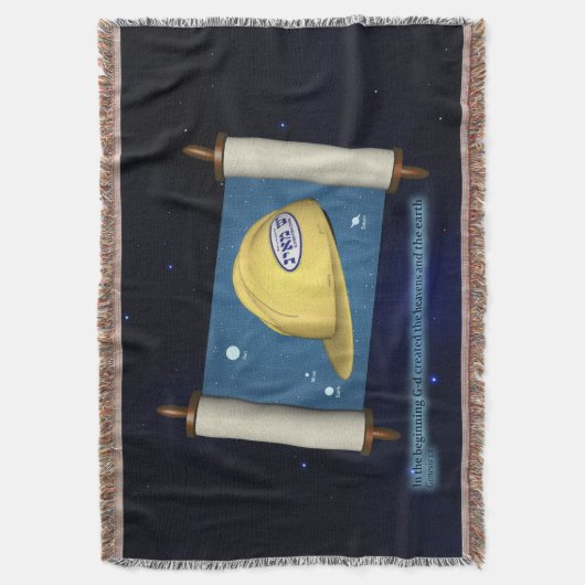 Genesis 1:1 - Bouw Deken (Voorkant Verticaal)