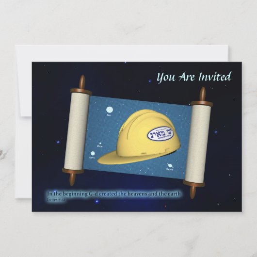 Genesis 1:1 - Bouw Kaart (Voorkant)