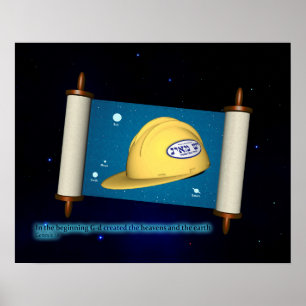Genesis 1:1 - Bouw Poster