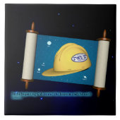 Genesis 1:1 - Bouw Tegeltje (Voorkant)