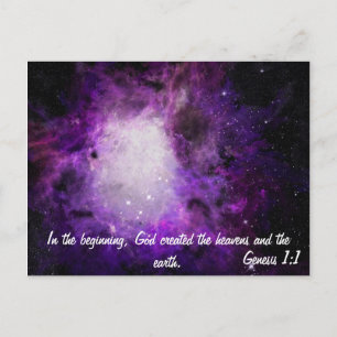 Genesis 1:1 briefkaart