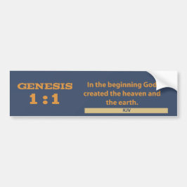 Genesis 1:1-Bumpersticker Bumpersticker
