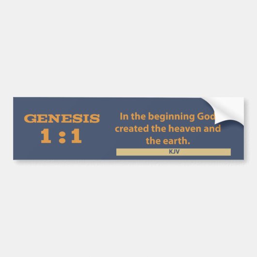 Genesis 1:1-Bumpersticker Bumpersticker (Voorkant)
