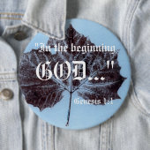 Genesis 1:1-Button Ronde Button 6,0 Cm (In situ)