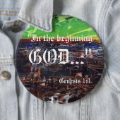 Genesis 1:1-Button Ronde Button 6,0 Cm (In situ)