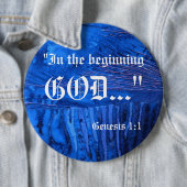 Genesis 1:1-Button Ronde Button 6,0 Cm (In situ)