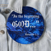 Genesis 1:1-Button Ronde Button 6,0 Cm (In situ)