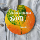 Genesis 1:1-Button Ronde Button 6,0 Cm (In situ)