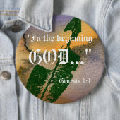 Genesis 1:1-Button Ronde Button 6,0 Cm (In situ)