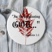 Genesis 1:1-Button Ronde Button 6,0 Cm (In situ)