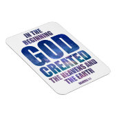 Genesis 1:1 In het begin Creëer GOD het universum Magneet (Rechterzijde)